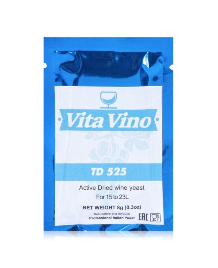 Дрожжи винные Vita Vino TD-525, 8 гр - фото
