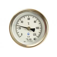 Термометр биметаллический, 0-120°С - фото