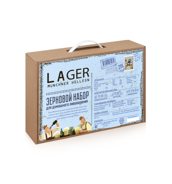 BrewBox «Munchner Helles Lager» (Мюнхенское светлое) на 23 л пива - фото