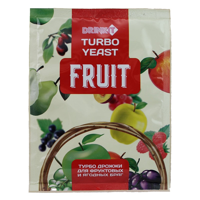 Дрожжи для фруктовых и ягодных браг DRINKIT FRUIT 40гр - фото