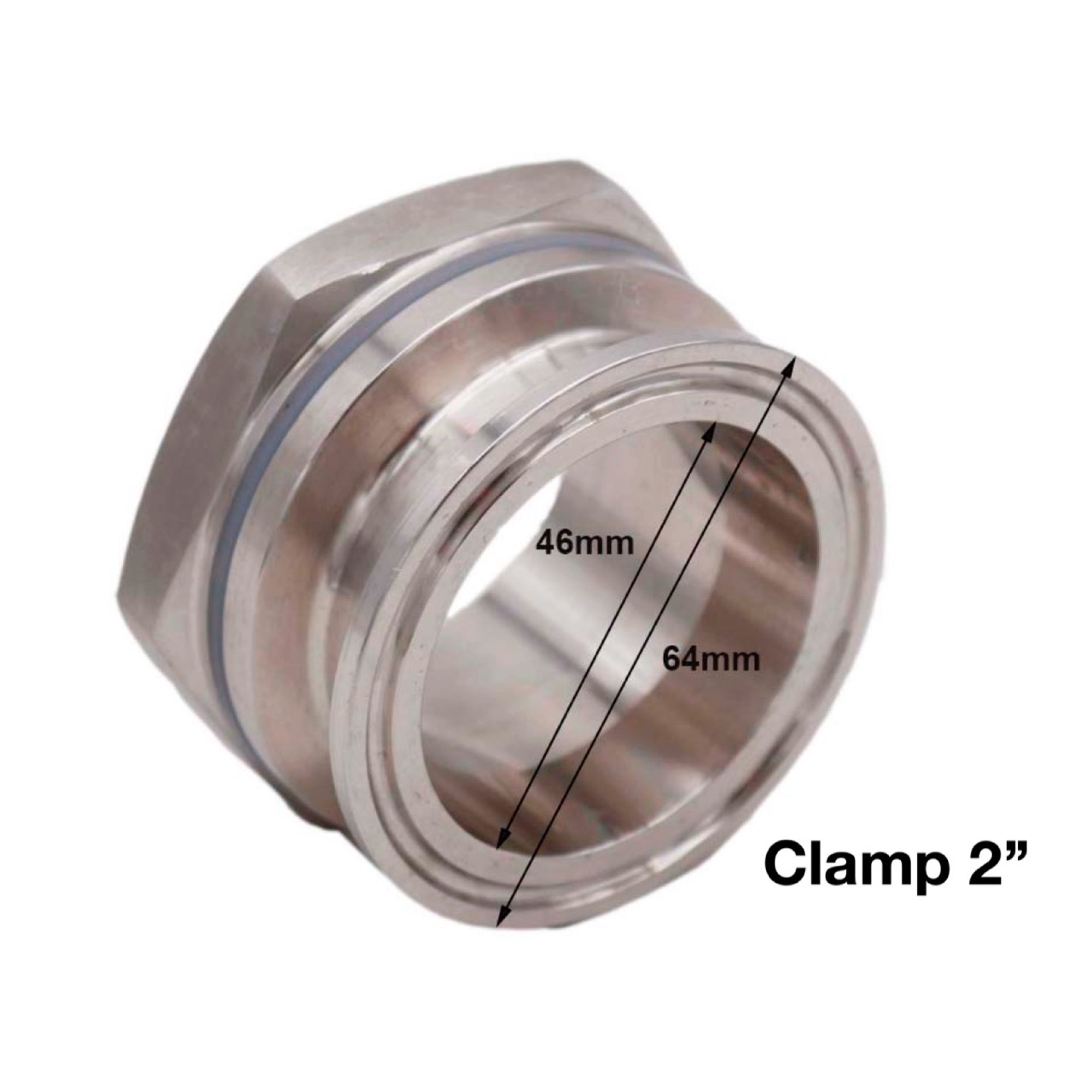 Врезка в перегонный куб Clamp 2 дюйма - фото