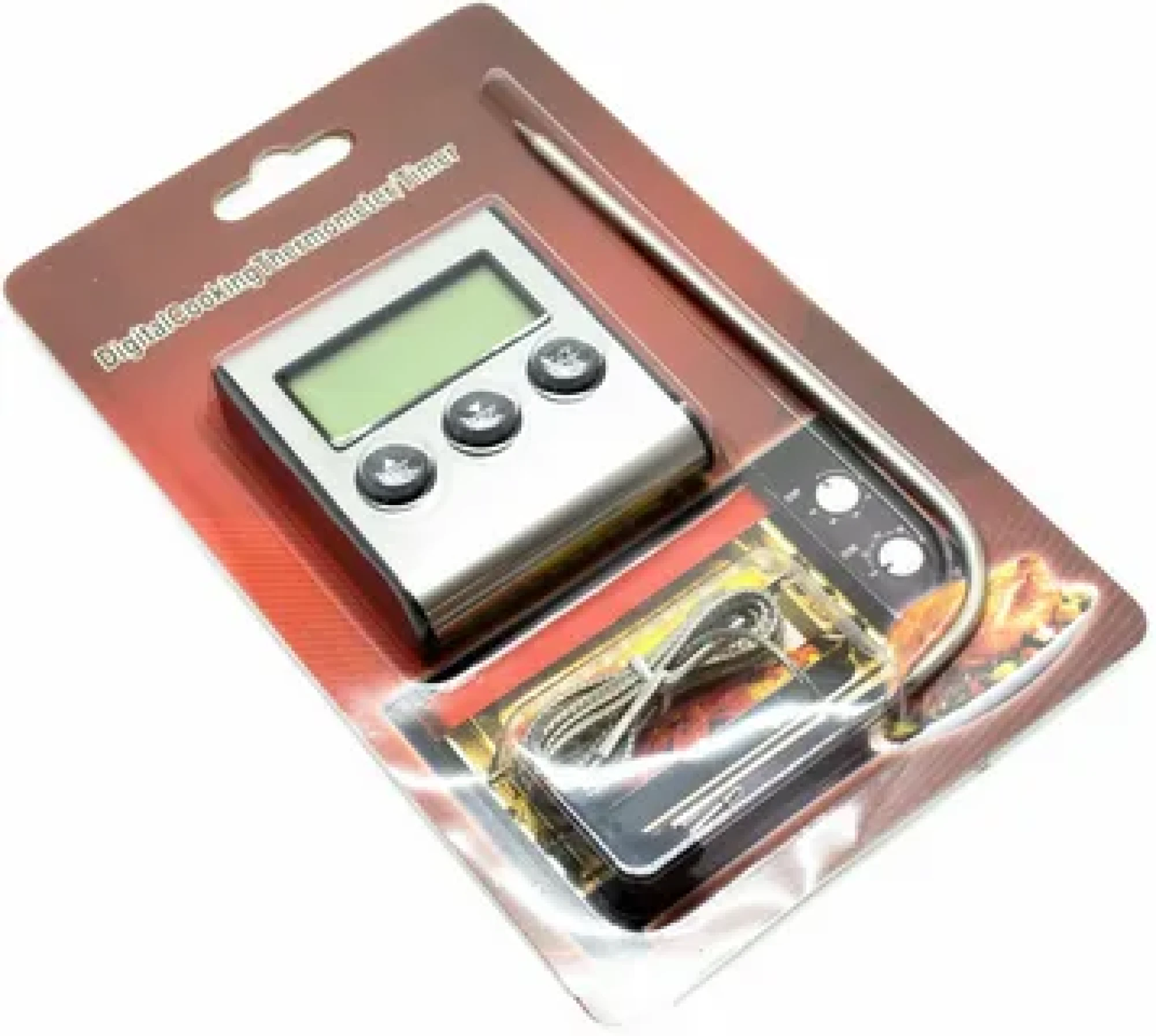 Термометр цифровой, с выносным датчиком и звуковым оповещением - фото2